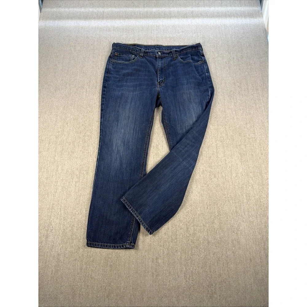 Levi's 541 Athletic Taper Jeans Mens 36x30 Blue Medium Wash Stretch Denim